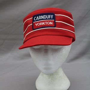 Vintage Pillbox Hat - Carnduff Yorkton Stitched Patch - Adult Snapback